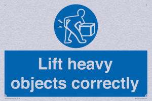 Lift heavy objects correctly